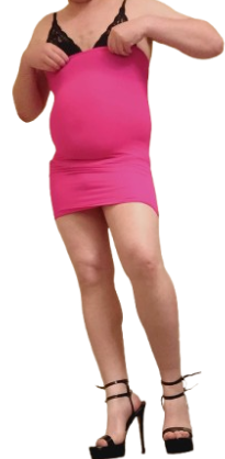 Pink dress black bra.png